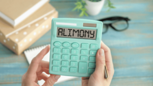 Alimony spelled out on a calculator